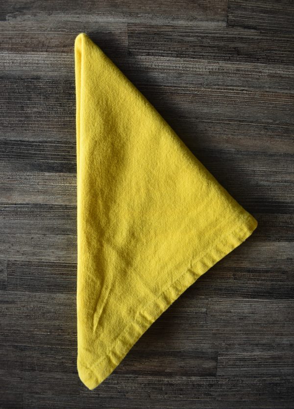 NAPKINS YELLOW 42X42CM