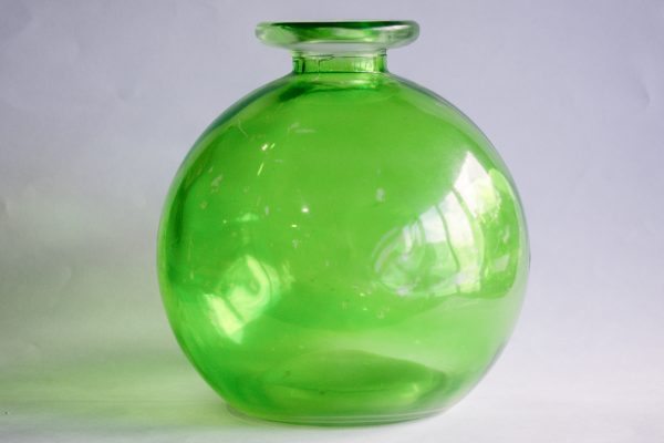 GREEN BUDVASE 16X3CM