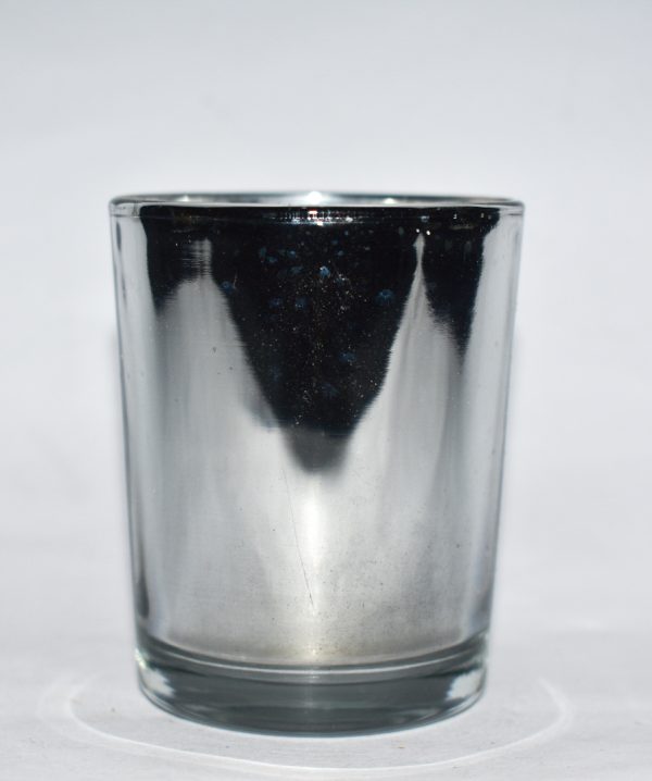 SILVER PLAIN V-SHAPE VOTIVE