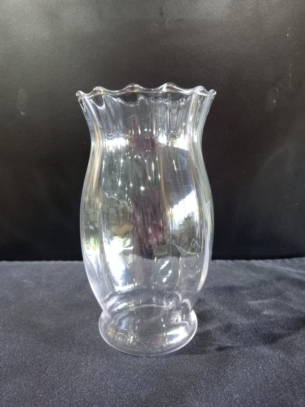 GLASS VASE STRIPE LARGE 19.5x10xm